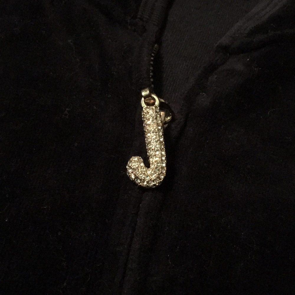 Black juicy couture zip up